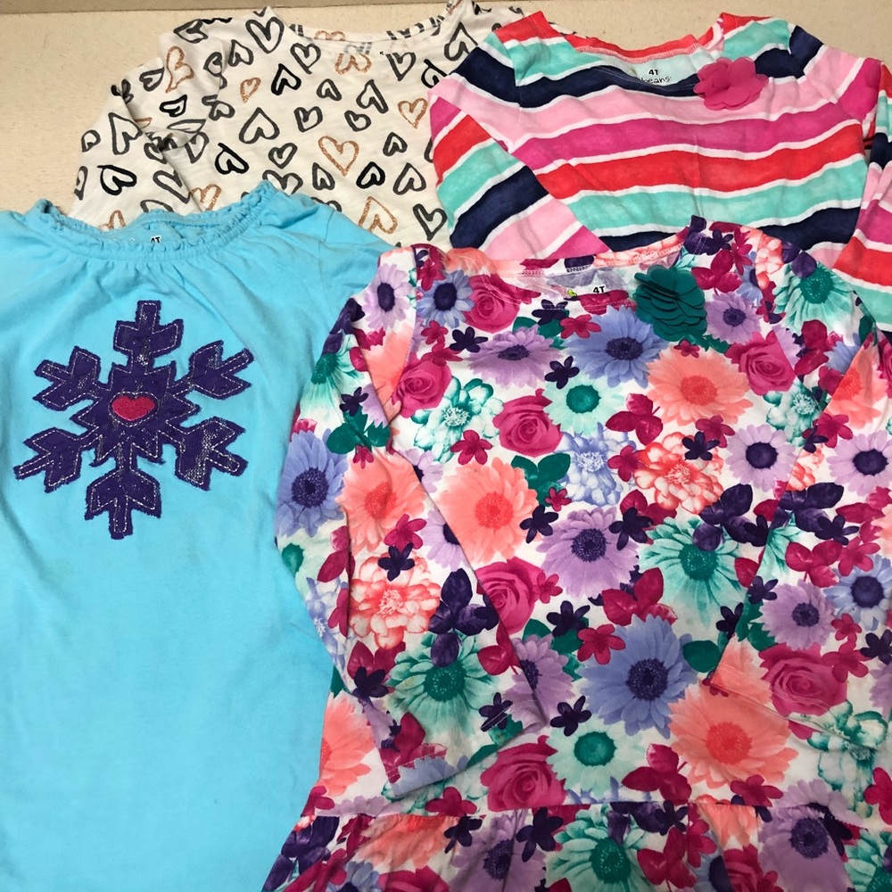 4 Long Sleeve Tunic Tees